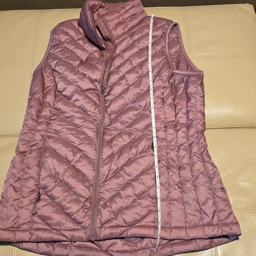 31 Degrees Heat Packable Pink Quilted Puffer Vest Womens Size Medium